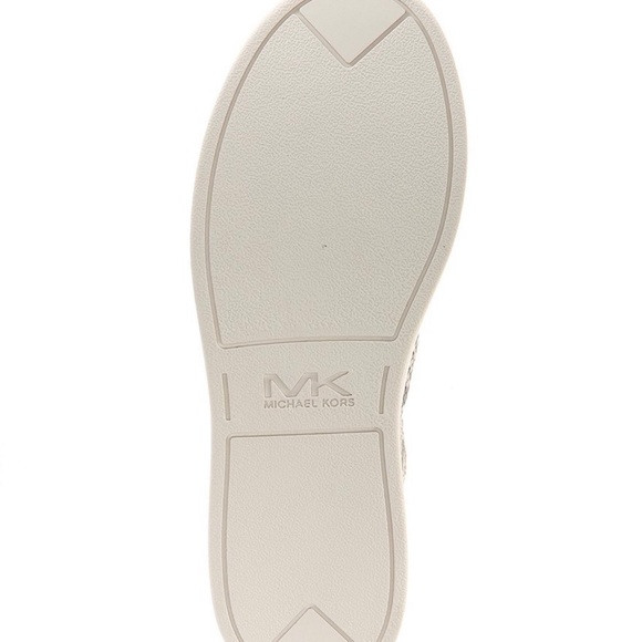 NEW Michael Kors Keating Lace-Up Light Sand Snake - Picture 7 of 7